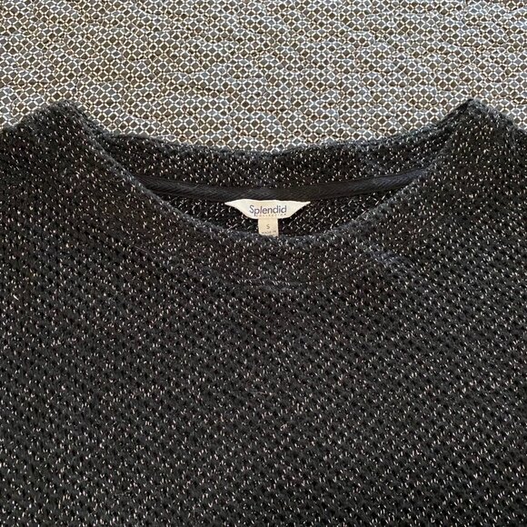 Splendid Collection black, gray, silver sweater (New without tags!) - Picture 2 of 7